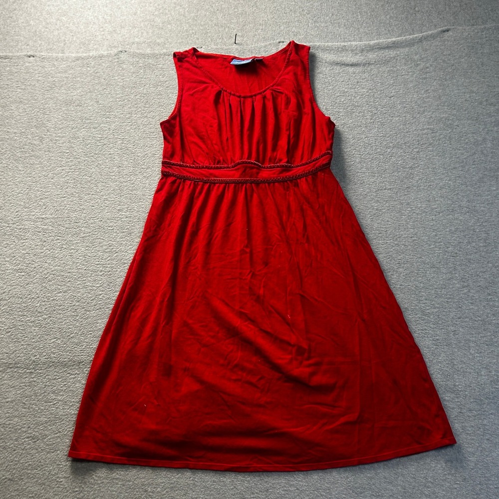 Simply Vera Vera Wang Lounge Dress Womens Medium Red Sleeveless Nightgown